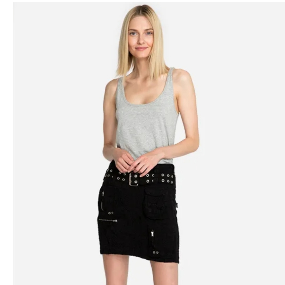 Johnny Was Augusta Cargo Utility Skirt Cupra Black 8